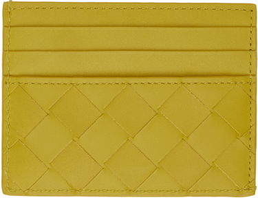 Plånbok Bottega Veneta Intrecciato Card Holder Gul | 635057-VCPQ3, 0