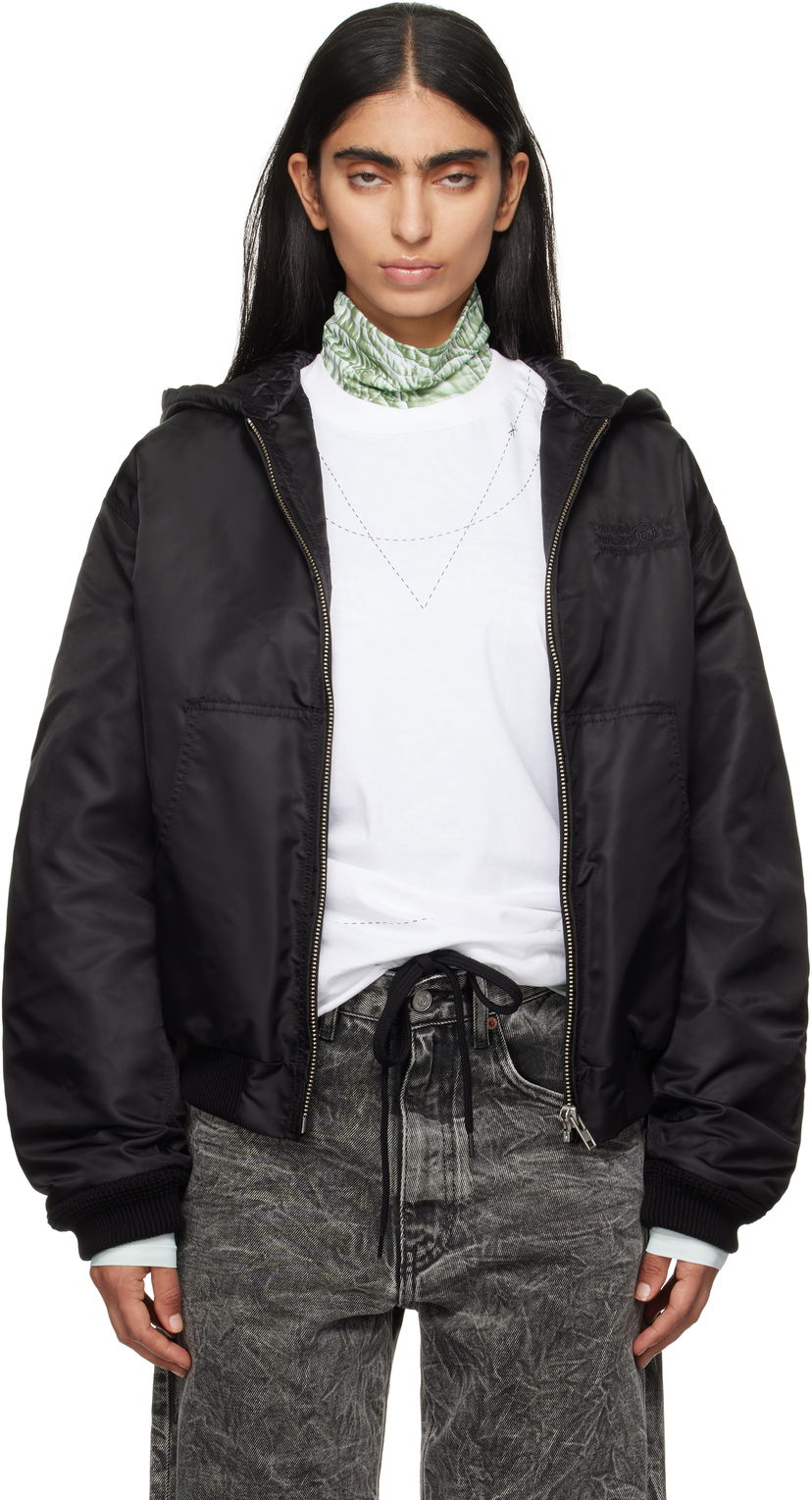 Bomberjacka Maison Margiela MM6 Maison Margiela Sport Bomber Jacket Svart | S62AN0128 S53984