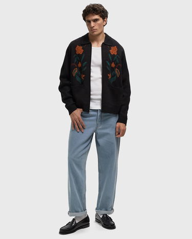 Sweater OBEY Collared Floral Zipped Knit Cardigan Flerfärgad | 151010041-BLK, 2