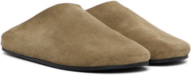 Sneakers och skor The Row The Row Hudson Suede Slide Loafers Grön | F1705-L302, 3