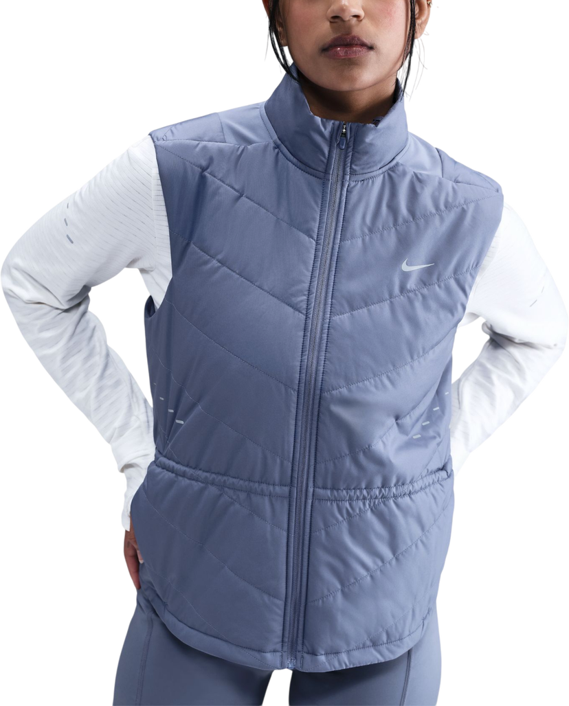 Väst Nike Swift Quilted Full-Zip Running Vest Blå | hv2655-499