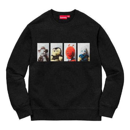 Sweater Supreme Mike Kelley Ahh Youth! Crewneck Sweatshirt Svart | SUP-FW18-346