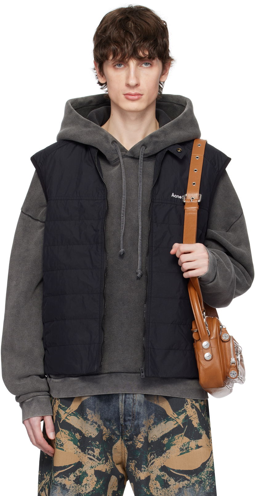 Väst Acne Studios Acne Studios Quilted Down Vest Svart | B90804-