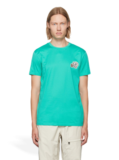 T-shirt Moncler Logo T-Shirt Grön | H20918C000268390Y