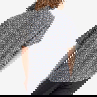 Skjorta Portuguese Flannel Conte Mini Tile Vacation Shirt, Size Large Blå | SS25-018-BLU, 3