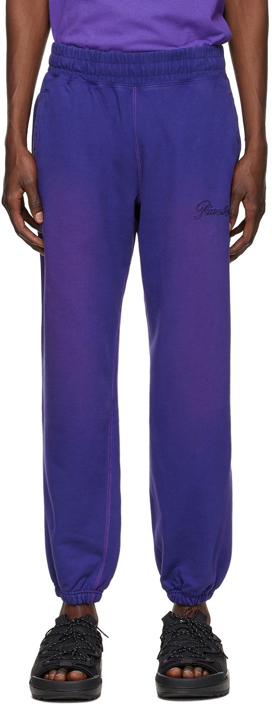 Träningsbyxor Awake NY Awake NY Sun-Bleached Logo Lounge Pants Purpur | AWK-SS21-PT001