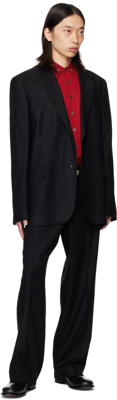 Byxor OUR LEGACY OUR LEGACY Borrowed Pinstripe Trousers Svart | M4254BC, 4