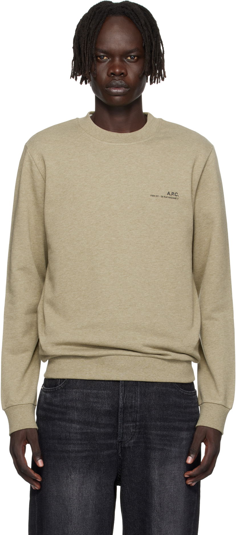 Sweatshirt A.P.C. A.P.C. Standard Item Sweatshirt Grön | COHGT-M27927