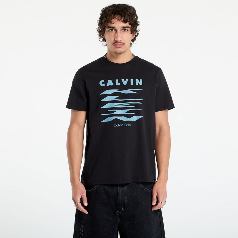 T-shirt CALVIN KLEIN Calvin Klein Jeans Graphic Tee Svart | LV04RD815G UB1