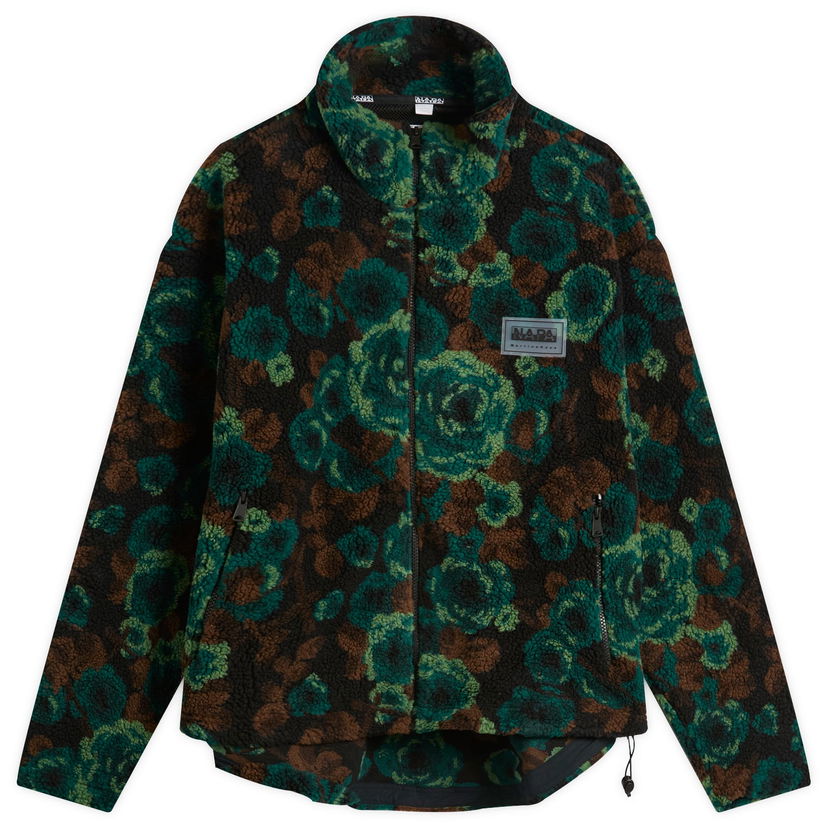 Jacka Napapijri Martine Rose Full-Zip Floral Jacquard Fleece Jacket Flerfärgad | NP0A4FPL-FUB