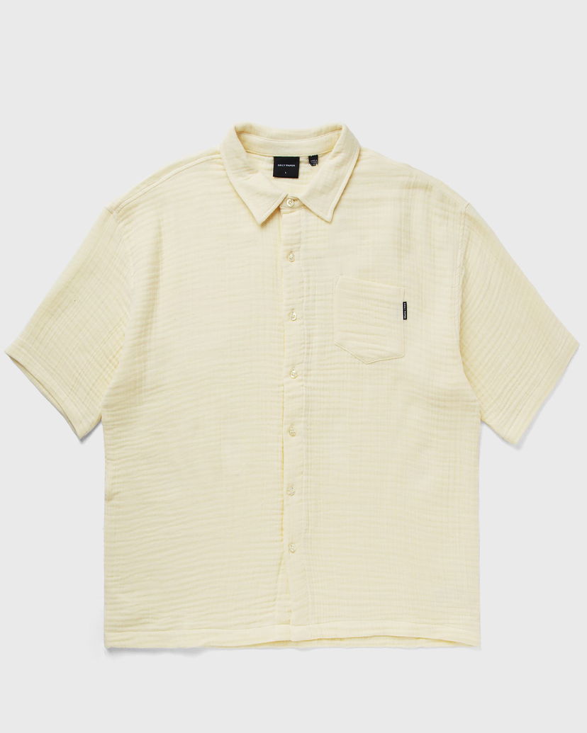 Skjorta DAILY PAPER Enzi Seersucker Shirt Gul | 2411048