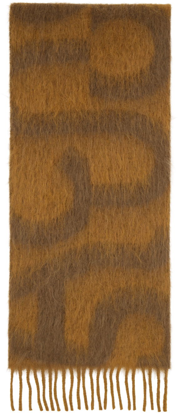 Halsduk Acne Studios Logo Scarf Brun | CA0311-