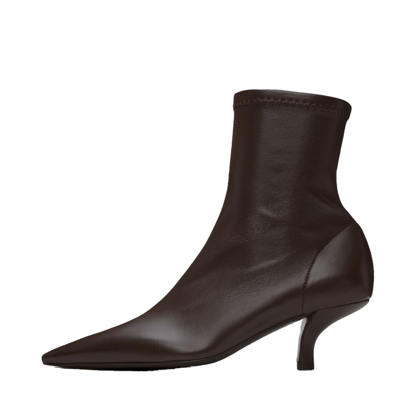 Sneakers och skor TOTEME 'The Heeled Sock' Kitten Heel Boots Brun | 244-WAS0161-LE0089