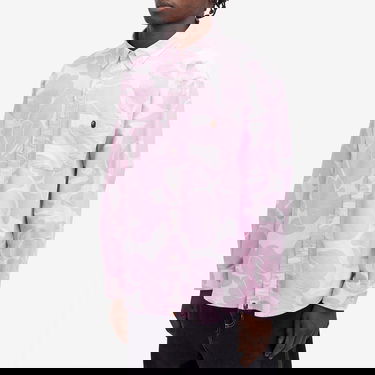 Skjorta BAPE Bathing Ape Camo Button Down Shirt Rosa | 001SHK801003M-PNK, 2