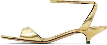 Tillbehör The Row The Row Vika Ankle Strap Kitten Heel Sandals Metallisk | F1583-M39, 2