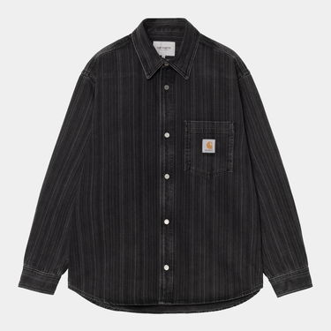 Skjorta Carhartt WIP Carhartt WIP Rylan Stripe Shirt Jacket Svart | I035567_4, 5