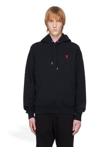 Sweatshirt AMI Hoodie Svart | BFUSW200.730