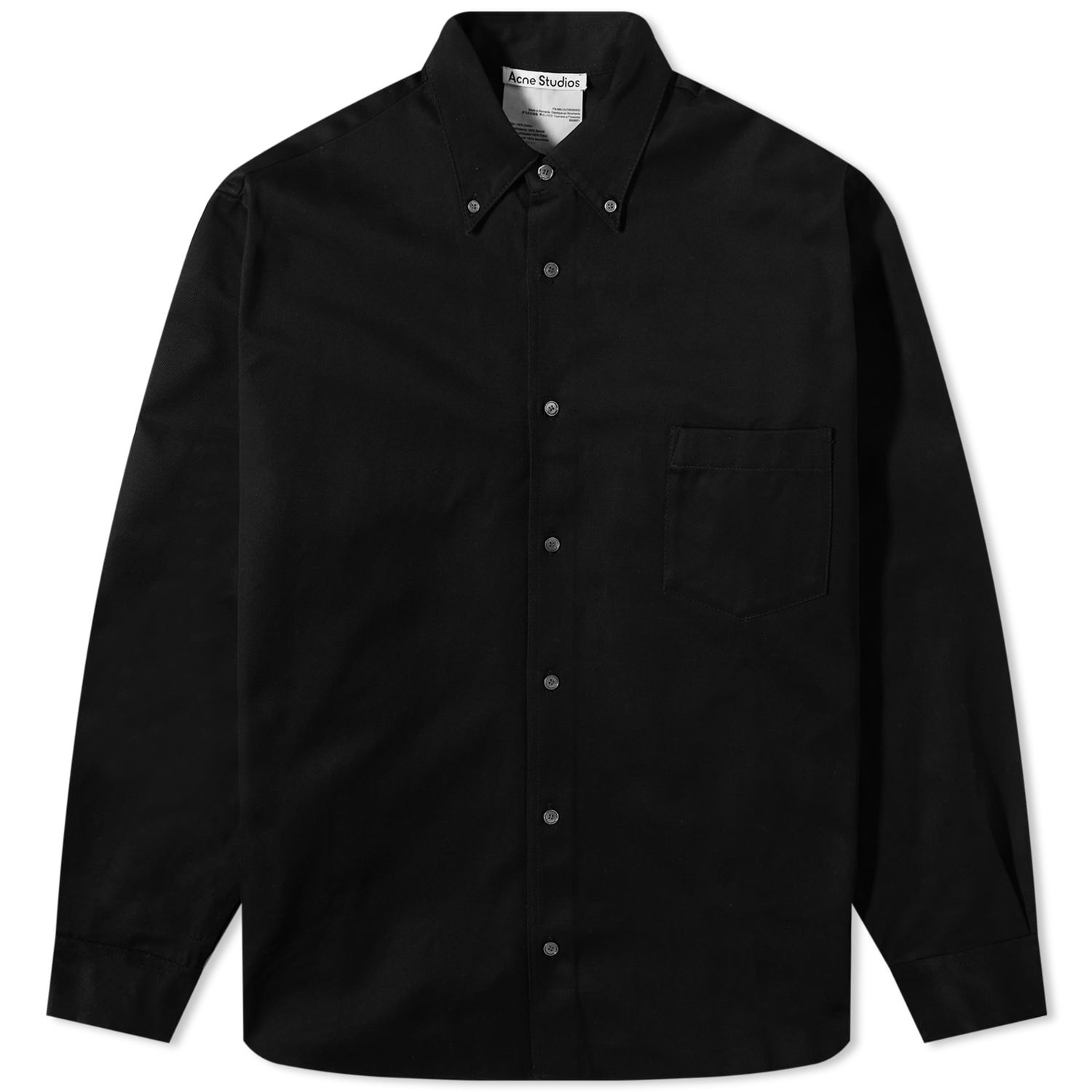 Skjorta Acne Studios Odrox Cotton Twill Overshirt Svart | B90697-900, 0