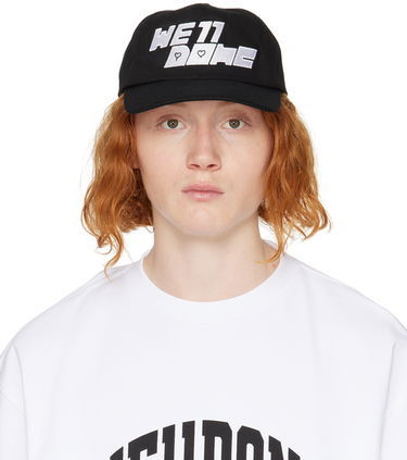 Keps We11done We11done Square Logo Washed Cap Svart | WD-AH3-22-416-U-BK, 0