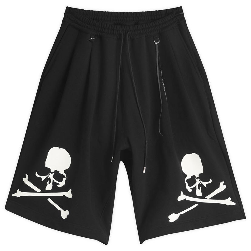 Shorts Mastermind WORLD MASTERMIND WORLD OG Skull Print Sweatshorts, Size Large Svart | MW25S14-PA045-015