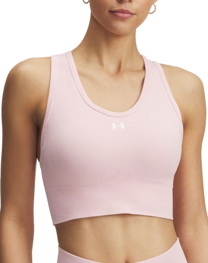 Behå Under Armour Under Armour Vanish Seamless Mid Sports Bra Rosa | 1384419-647