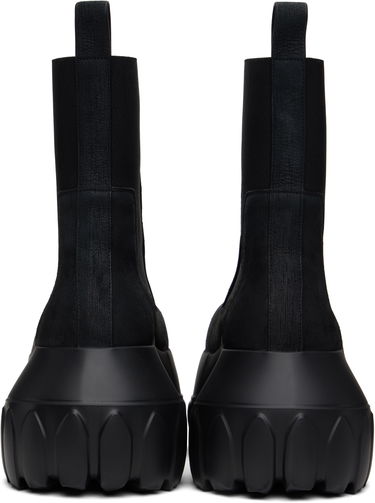 Kläder Rick Owens Rick Owens Hollywood Beatle Mega Tractor Chelsea Boots Svart | RU01E5860 LFB, 1