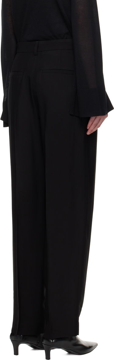 Byxor TOTEME TOTEME Double-Pleat Straight-Leg Trousers Svart | 252-WRB0289-FB0459, 2