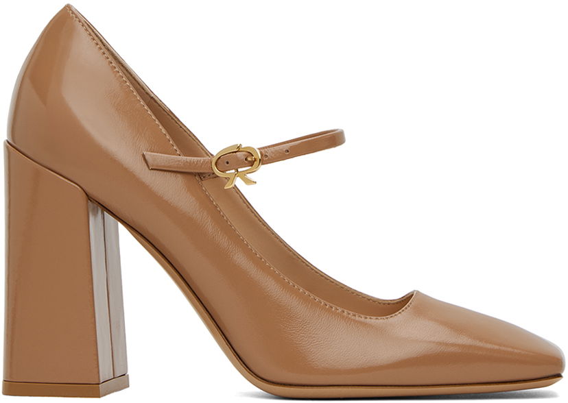 Sneakers och skor Gianvito Rossi Square Toe Pumps Brun | G22202.95RIC.NUI