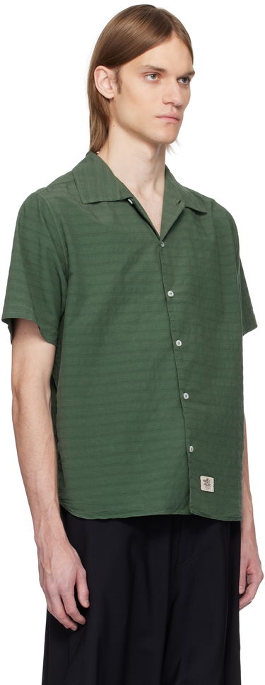 Skjorta Ranra RANRA Sun Stripy Cotton Shirt Grön | AMSS25SS01594, 1