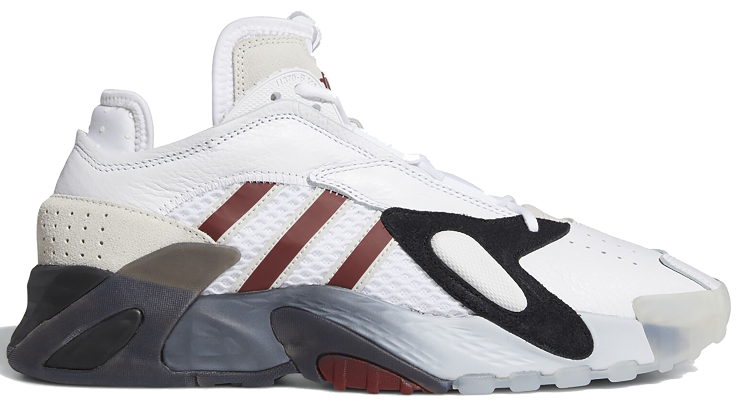 Sneakers och skor adidas Originals Streetball Cloud White Collegiate Burgundy Vit | EF6990, 0