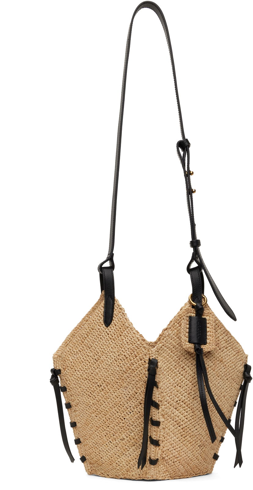 Handväska ISABEL MARANT Isabel Marant Tampa Mini Raffia Tote Beige | PM0067FA-C1X07M