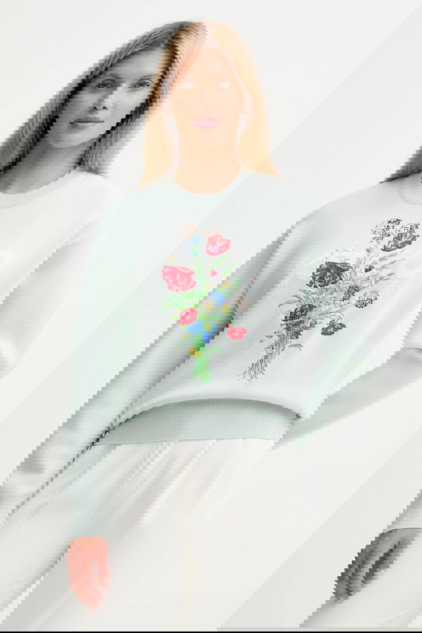 Sweater KENZO Kenzo Women's Floral Sweater Grön | FF62PU7303BG, 0