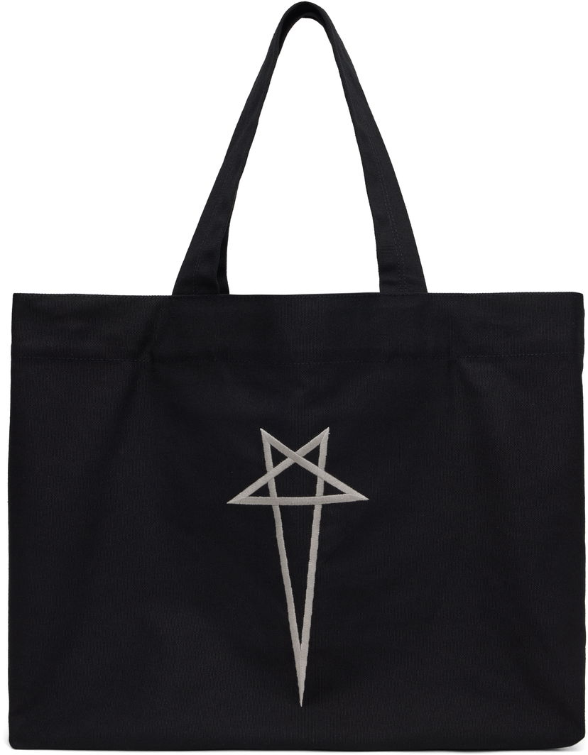Tygpåse Rick Owens Rick Owens Hollywood Beach Tote Svart | RH0000005 CVS1