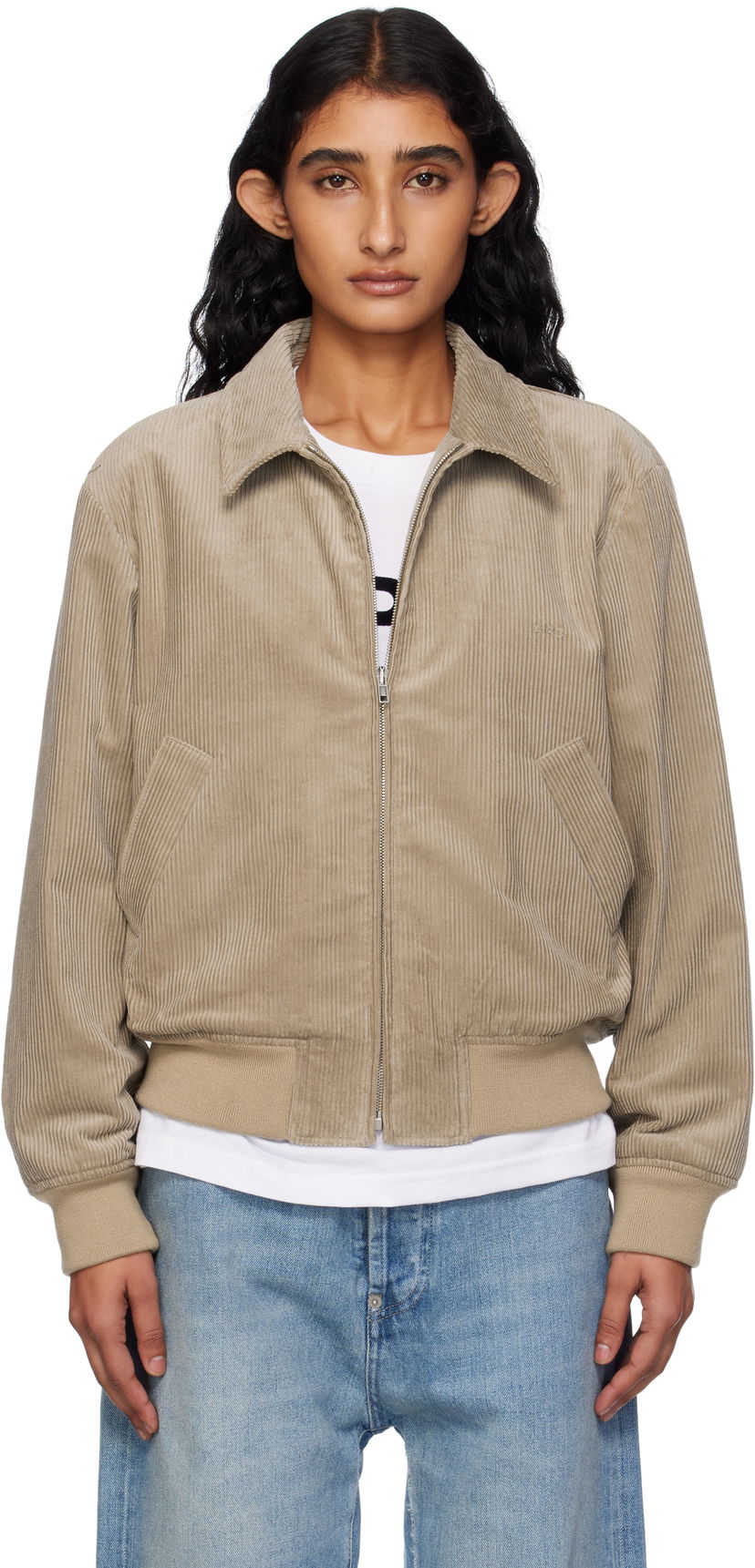 Jacka A.P.C. A.P.C. Giles Corduroy Jacket Beige | COHBB-M32019