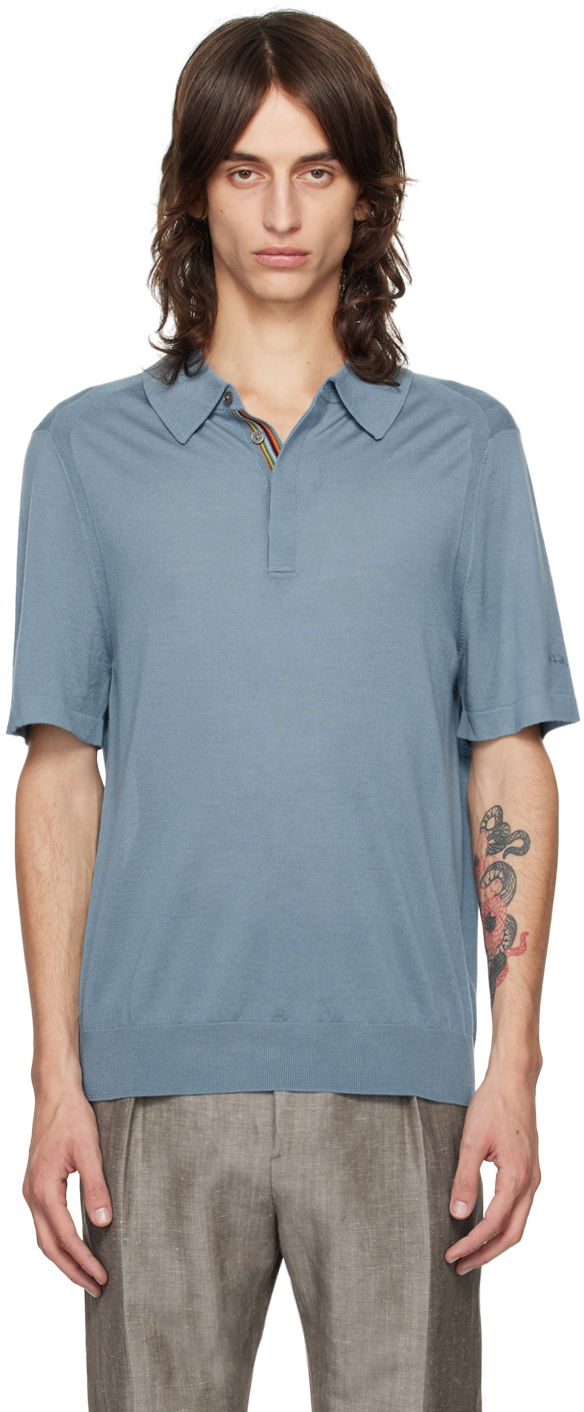 Polotröja Paul Smith Paul Smith Spread Collar Polo Blå | M1R-903Y-M02093-42
