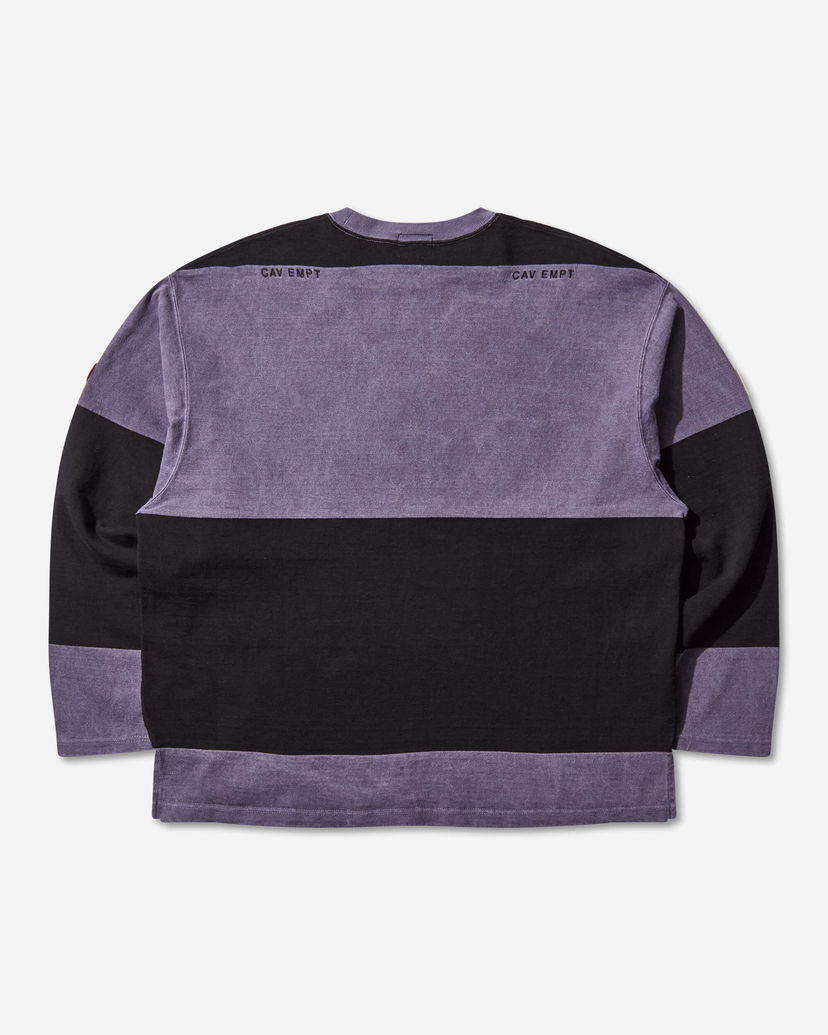 T-shirt Cav Empt Overdye Stripe Longsleeve T-Shirt Flerfärgad | CES28CS20 PURPLE