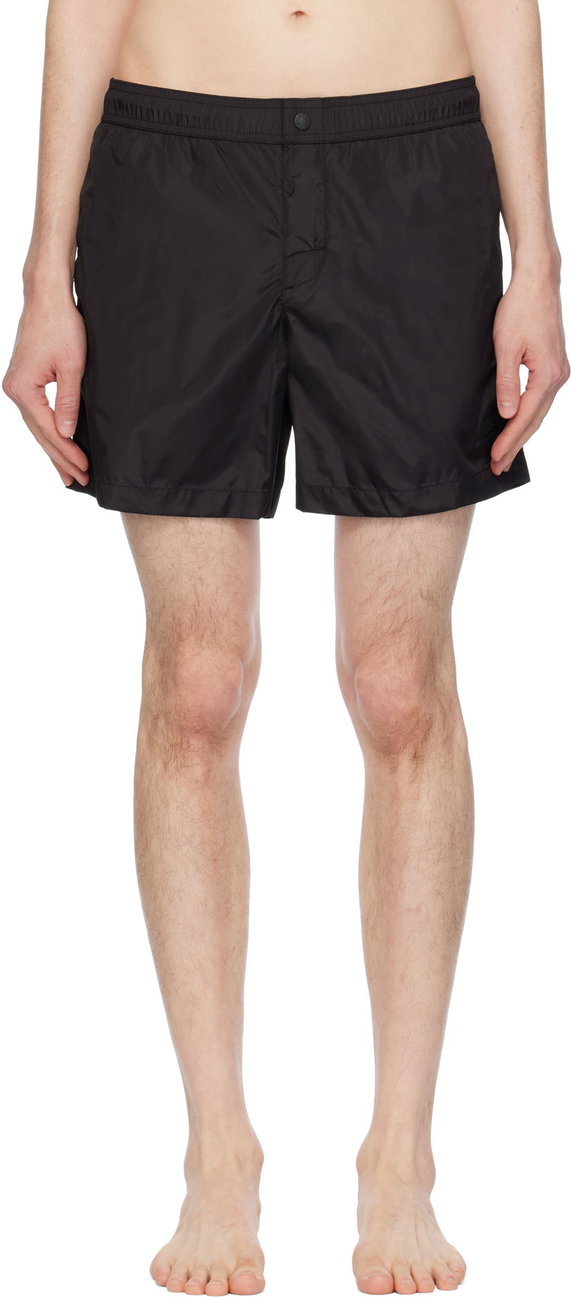 Badkläder Moncler Moncler Archivio Creativo Swim Shorts Svart | K10912C0000453326
