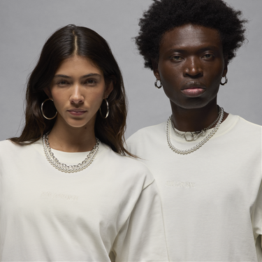 T-shirt Jordan Air Jordan Wordmark 85 Beige | HF3447-133, 2