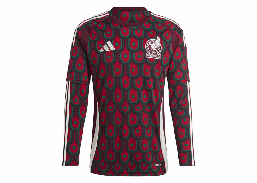 Jersey adidas Originals Mexico 24 Long Sleeve Home Jersey Multicolor Bourgogne | IP6381