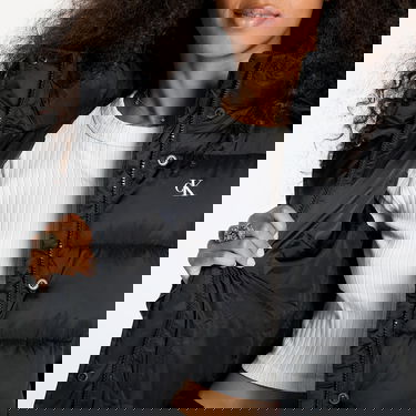 Pufferjacka CALVIN KLEIN Shiny Monologo Jacket Svart | J20J224616 BEH, 4