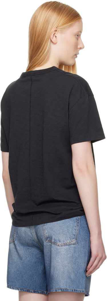 T-shirt rag & bone Rag & Bone Boyfriend Mini Slub T-Shirt Svart | WCC23ST059CH59, 2