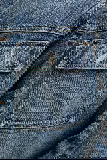 Jacka Samsoe Samsoe Samsoe Samsoe SAWESLEY Denim Jacket Blå | M25100082, 4