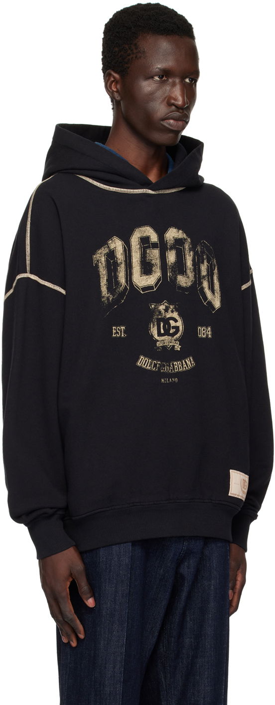 Sweatshirt Dolce & Gabbana Oversize Hoodie Svart | G9AJATG7NQC, 1