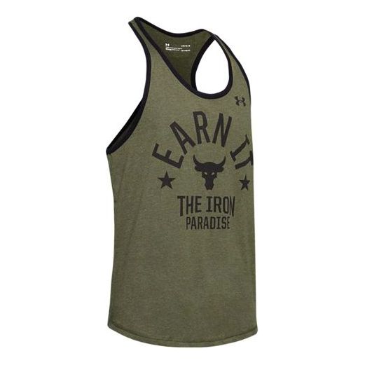 Linne Under Armour Project Rock Earn It Iron Paradise Tank Top Grön | 1353922-315