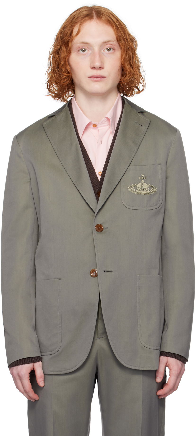 Väst Vivienne Westwood Vivienne Westwood Froh Blazer Grön | 23010024-W011Z-