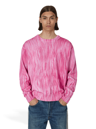 Sweater Stüssy Printed Fur Sweater Rosa | 117171 PINK