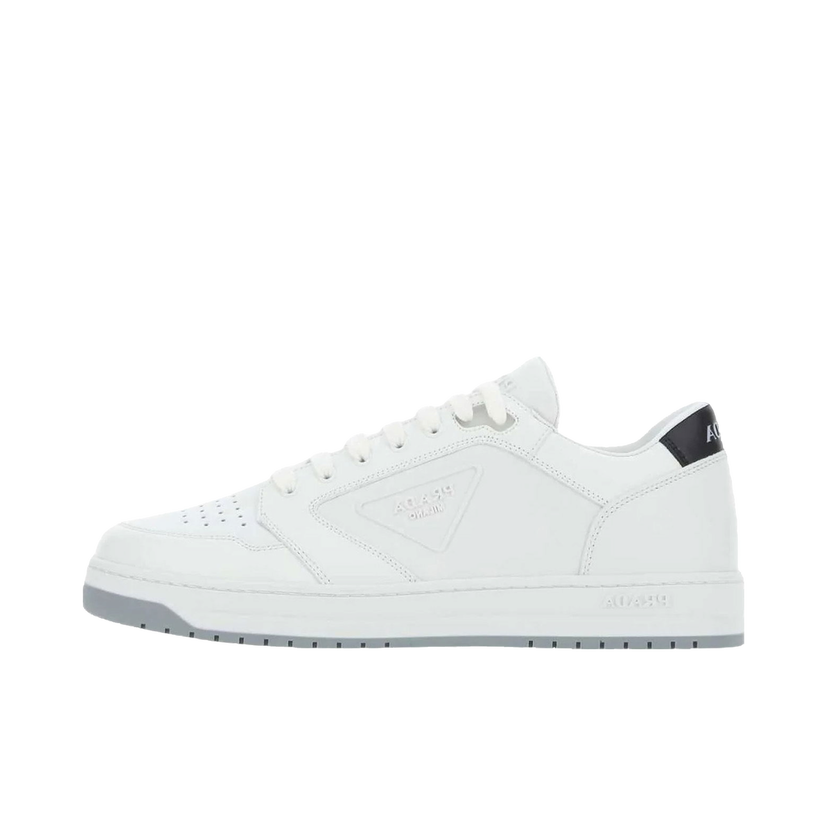 Sneakers och skor Prada Round Toe Sneakers White Black Vit | 2EE363_3LJ6_F097W