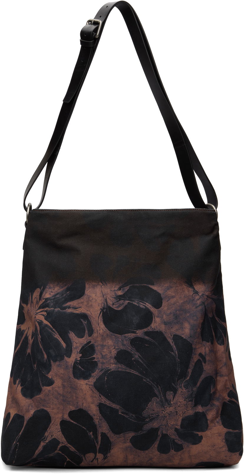 Axelväska Dries Van Noten Dries Van Noten Floral-Print Canvas Shoulder Bag Brun | 251-021508-798