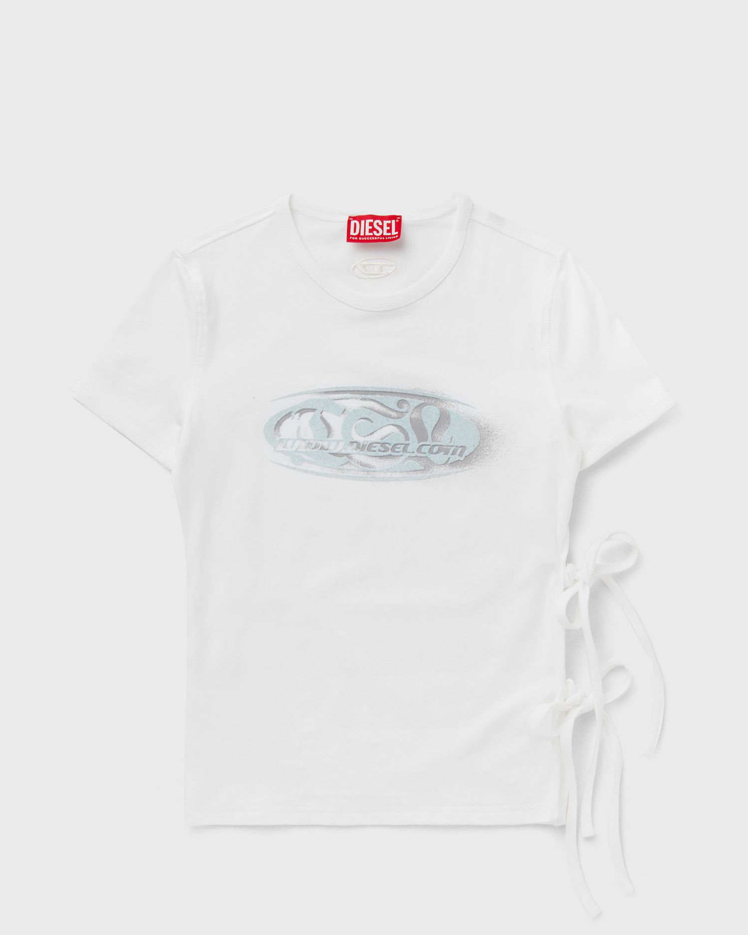 T-shirt Diesel Women's T-Shirt with Side Ties Vit | A19368-0HQAH-100, 0