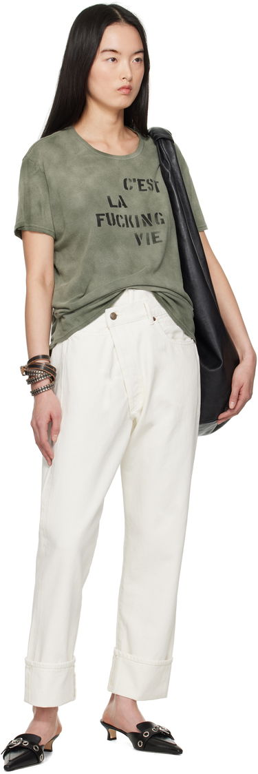 Jeans R13 R13 Cuffed Crossover Jeans Vit | R13W2048-D314A, 3